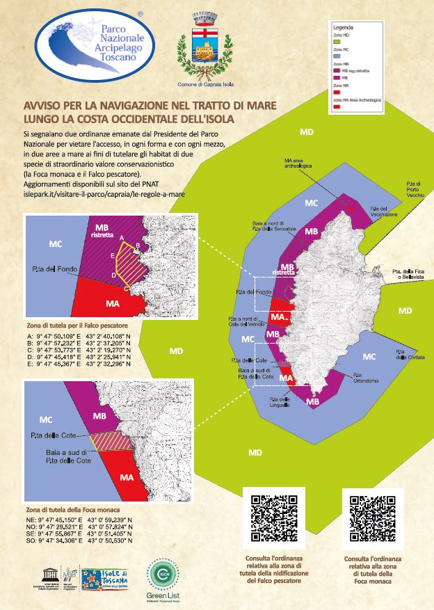 LOcandina ordinanze falco e foca